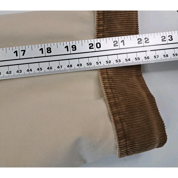 LL Bean Barn Coat Womens M Quilted Lining Field Jacket Chore Corduroy Collar - Picture 12 of 12